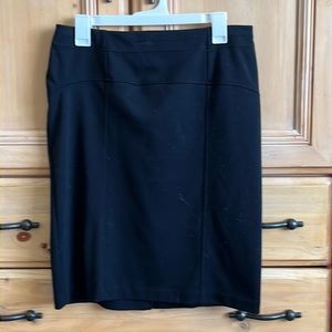 Simple black pencil skirt